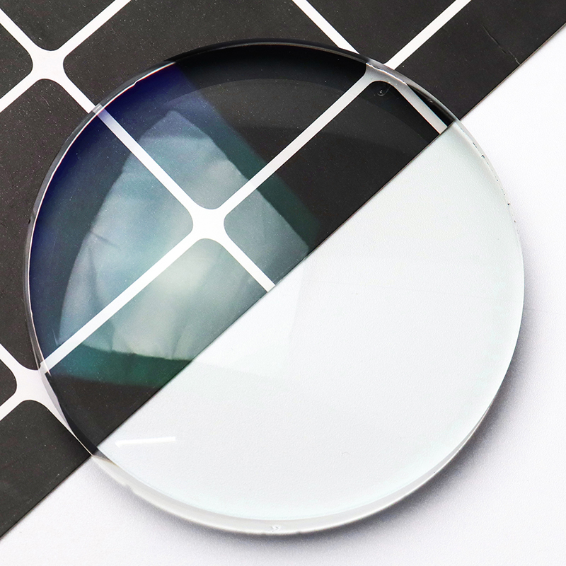 1,56 halvfærdig blå blok enkeltsynsobjektiv