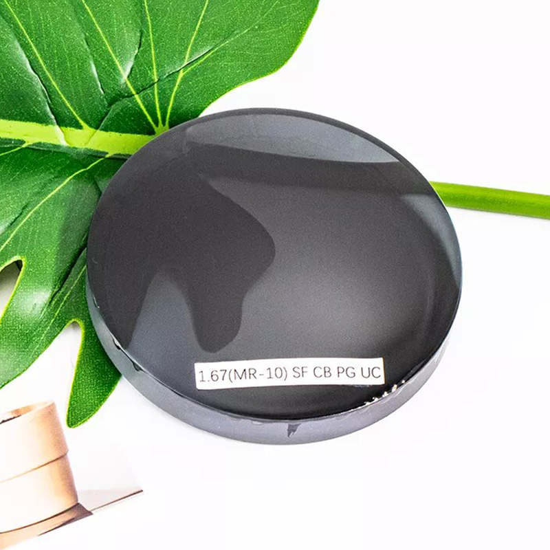 1,67 halvfærdig fotokromisk enkeltsynsobjektiv