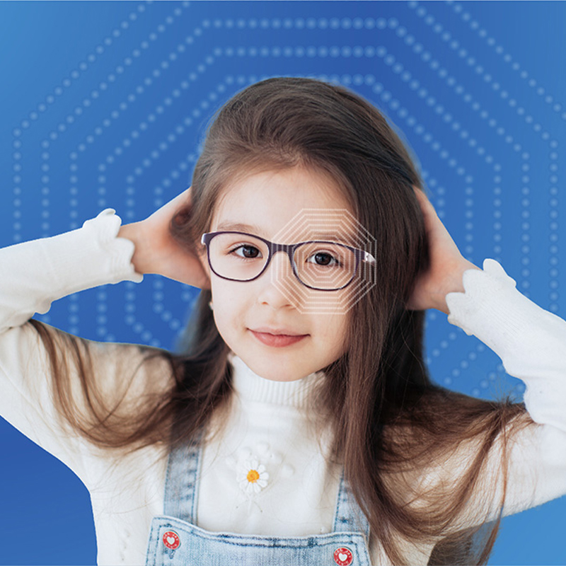 Oktagonal cirkulær nærsynet kontrollinse