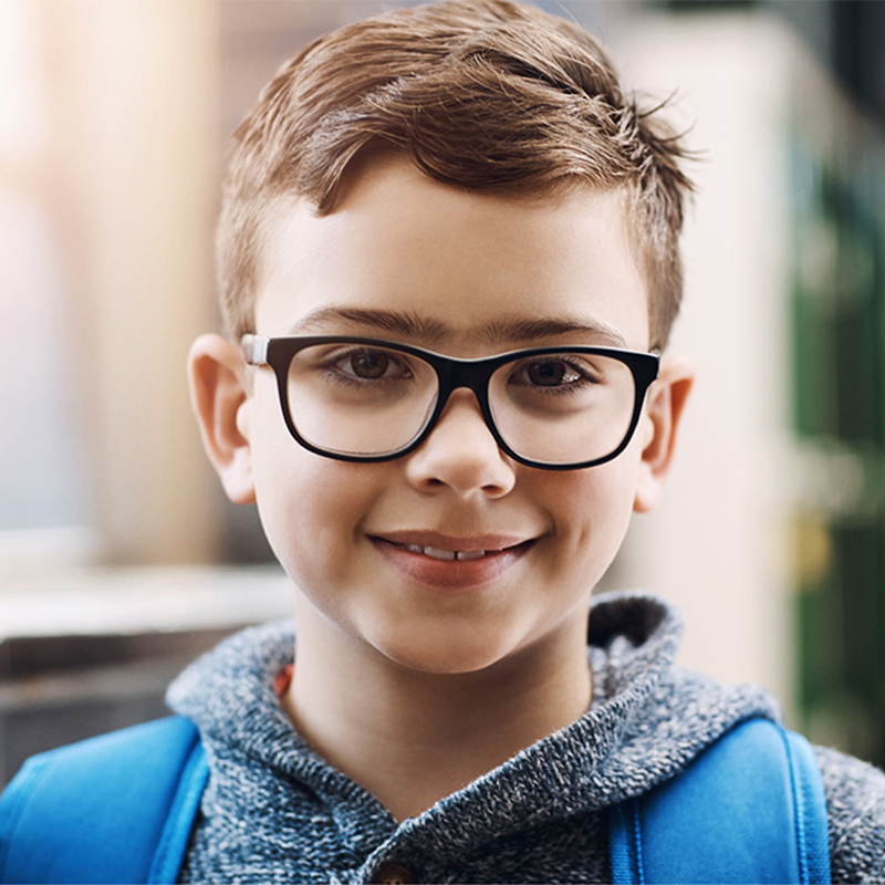 Oktagonal cirkulær nærsynet kontrollinse