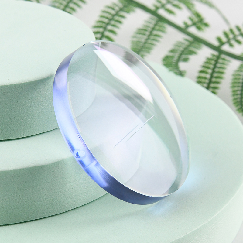 1,60 halvfærdig blå blok enkeltsynsobjektiv