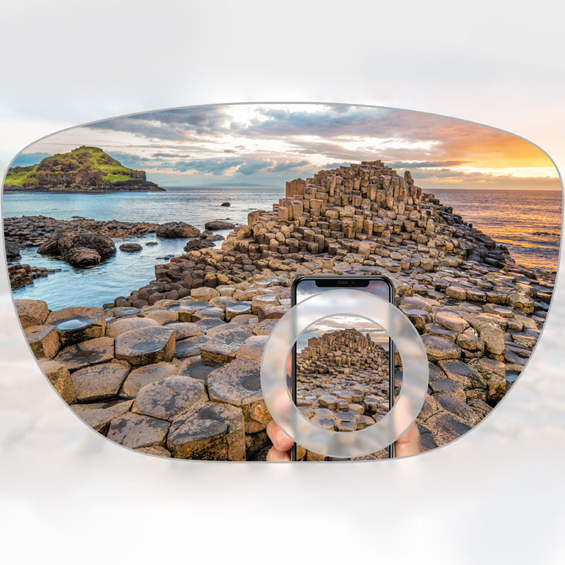 Blandet bifokal linse